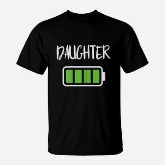 Mommy Daughter Battery Full Battery Energy T-Shirt - Seseable