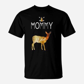 Mommy Deer Tribal Family Christmas Camping Doe Tee T-Shirt - Seseable