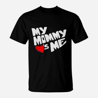 Mommy Valentines Day Loves Me T-Shirt - Seseable
