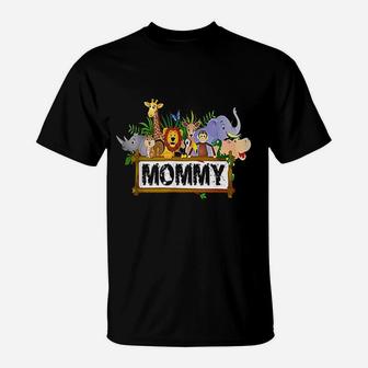 Mommy Zoo Animal Theme T-Shirt - Seseable