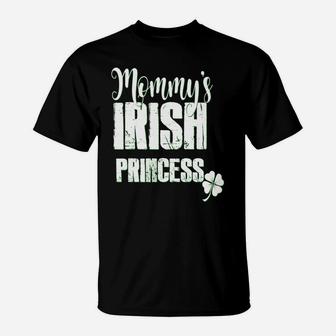 Mommys Irish Princess Patricks Ireland Daughter Kids T-Shirt - Seseable