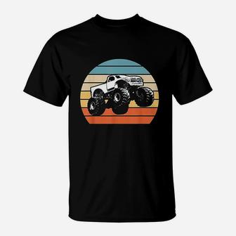 Monster Truck American Flag Racing Usa Vintage T-Shirt | Seseable CA