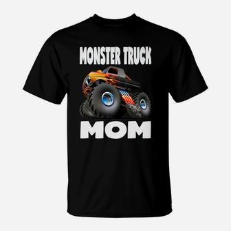 Monster Truck Mom Retro Big Trucks Mothers T-Shirt - Seseable