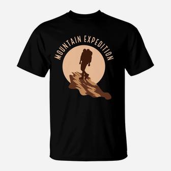 Mountain Expedition Camping Discover The World Hiking Hobby T-Shirt - Seseable