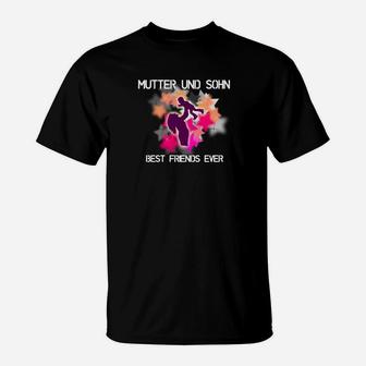 Mutter und Sohn Best Friends Forever T-Shirt, Herz & Puzzle Design - Seseable