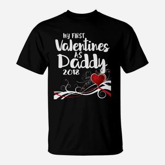 My First Valentines As Daddy 2022 T-Shirt - Seseable