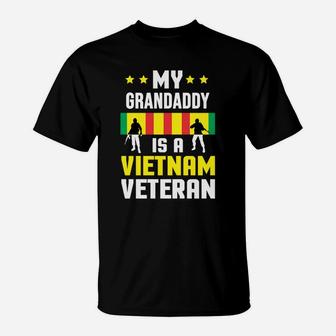My Grandaddy Is A Vietnam Veteran Proud National Vietnam War Veterans Day T-Shirt - Seseable