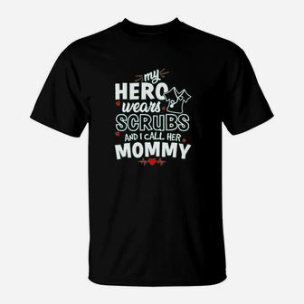 My Hero Wears And I Call Her Mommy Cute Baby T-Shirt - Seseable