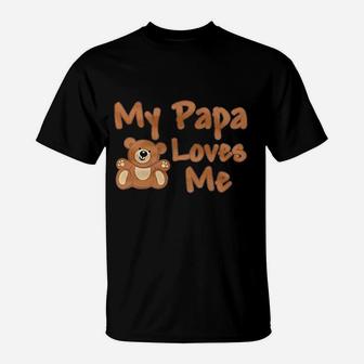 My Papa Loves Me Romper T-Shirt - Seseable