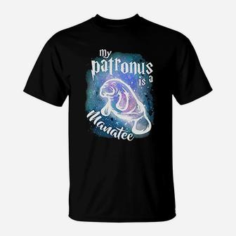 My Patronus Is A Manatee Cute Animal Dugong Lover T-Shirt - Seseable