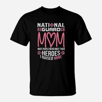 National Guard Mom Army Heroes Gifts Military Family T-Shirt - Seseable