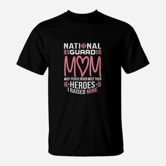 National Guard Mom Army Heroes Gifts Military Family T-Shirt - Seseable