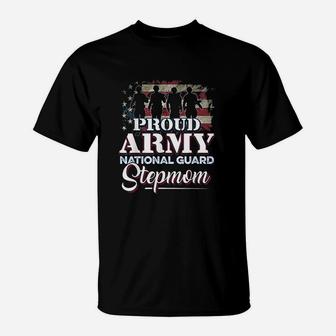 National Guard Stepmom Proud Army National Guard T-Shirt - Seseable