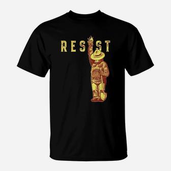 National Park Resistance Fundraiser Smokey Says Resist T Shirt T-Shirt - Seseable