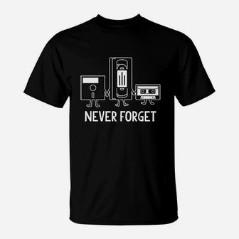 Never Forget Retro Vintage Cassette Tape T-Shirt - Seseable
