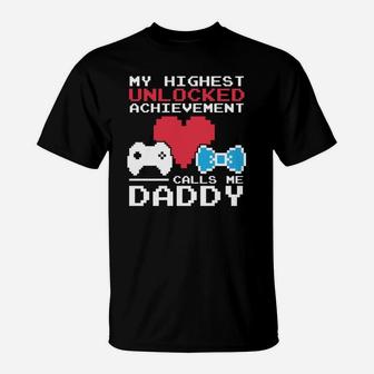 New Dad For Video Game Lover Calls Me Daddy T-Shirt - Seseable
