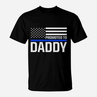New First Time Dad To Be Daddy Police Law Enforcement T-Shirt - Seseable