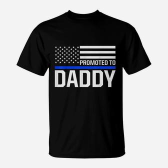 New First Time Dad To Be Police Law Enforcement Daddy T-Shirt - Seseable