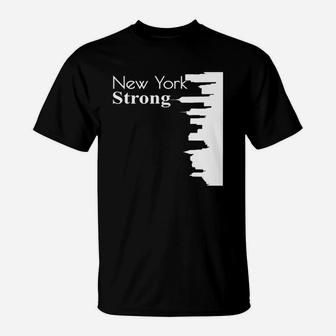 New York Strong Ny Pride New York Skyline T-Shirt - Seseable