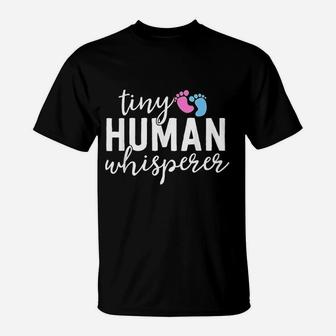 Nicu Nurse Gifts Tiny Human Whisperer Neonatal Icu Nursing T-Shirt - Seseable