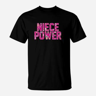 Niece Power Flower Pattern Matching Family T-Shirt - Seseable