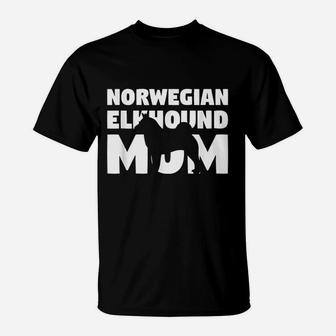 Norwegian Elkhound Gift Dog Mother Norwegian Elkhound Mom T-Shirt - Seseable