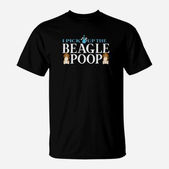 Novelty Fathers Day Dog Dad Funny Beagle Papa Gift Premium T-Shirt - Seseable