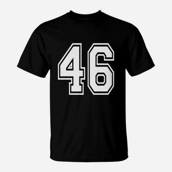 Number 46 T Shirt Age Sports Player Jersey Number T-Shirt - Seseable