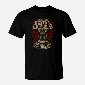 Nur Die Besten Opas Motorrad T-Shirt - Seseable