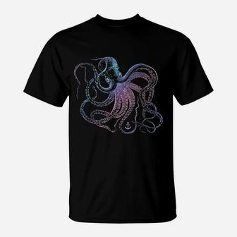 Octopus Cool Vintage Marine Biologist Ocean Sea Life T-Shirt - Seseable