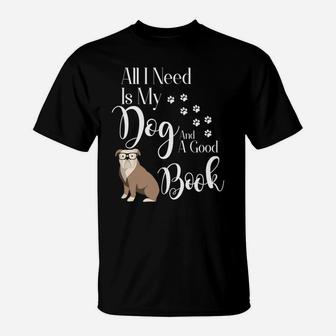 Old English Bulldog Reading Book Lover T-Shirt - Seseable