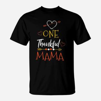 One Thank Mama Happy Thanksgiving Day T-Shirt - Seseable