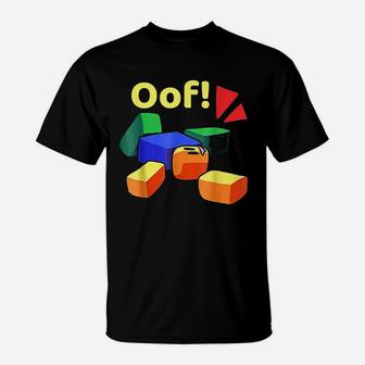 Oof Funny Blox Noob Gamer Gifts For Gamers T-Shirt - Seseable
