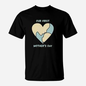 Our 1st Mother Day Mother Lover Earth Mother T-Shirt - Seseable