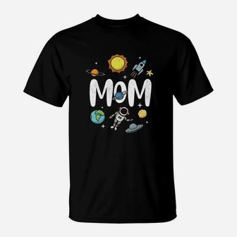 Outer This World Space Mom Mothers Day Party Design T-Shirt - Seseable