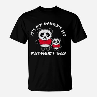 Panda Dad Fathers Day, dad birthday gifts T-Shirt - Seseable