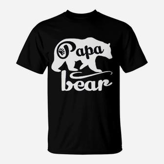 Papa Bear Cool Papa Father Day T-Shirt | Seseable CA
