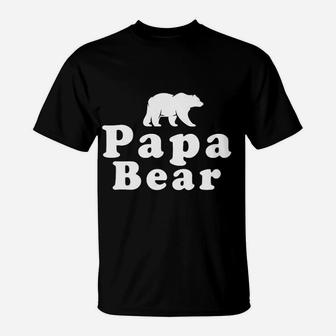 Papa Bear Cute Bear T-Shirt - Seseable