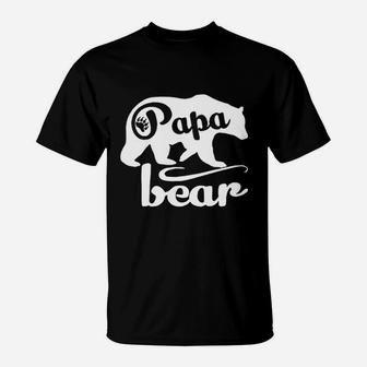 Papa Bear Fathers Day Papa, best christmas gifts for dad T-Shirt - Seseable
