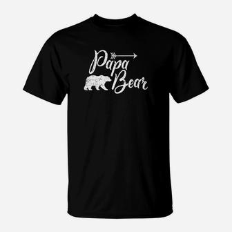 Papa Bear Matching Family Shirts T-Shirt - Seseable