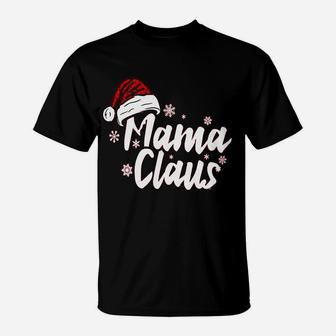 Papa Claus And Mama Claus Santa Hat Christmas T-Shirt - Seseable