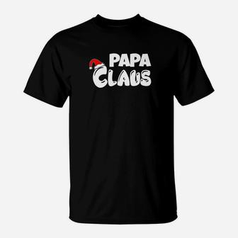 Papa Claus Santa Hat Christmas Holiday T-Shirt - Seseable