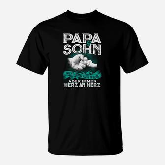 Papa  Sohn Nicht Immer Auge In Auge T-Shirt - Seseable
