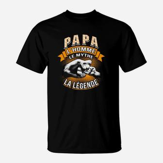 Papa T-Shirt: Der Mann, der Mythos, die Legende, Vatertagsgeschenk - Seseable