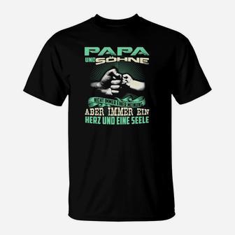 Papa und Sohn T-Shirt, Stolz und Verbundenheit Motiv - Seseable