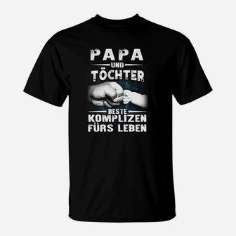 Papa und Tochter Beste Komplizen T-Shirt, Partnerlook Vater Kind - Seseable