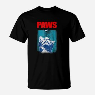 Paws Cat Kitten Kitty Pet Lover Funny Parody T-Shirt - Seseable
