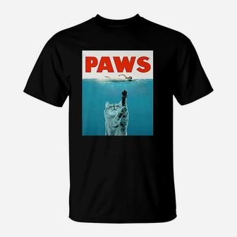 Paws Kitten Meow Parody Funny T-Shirt - Seseable