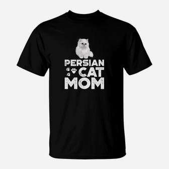 Persian Cat Mom For Female Cat Owners T-Shirt - Seseable