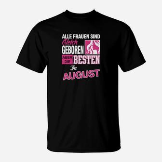 Personalisiertes Damen-Shirt für August-Geborene, exklusives Design - Seseable